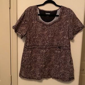 Landau: XLG - Cheetah Print, Scrub Top